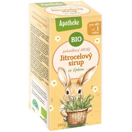SYROP DLA DZIECI Z BABKI LANCETOWATEJ I DZIKIEJ RÓŻY OD 1 ROKU ŻYCIA BIO 250 g - APOTHEKE