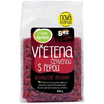 MAKARON (KUKURYDZIANY Z BURAKIEM) ŚWIDERKI BEZGLUTENOWY 300 g - APOTHEKE