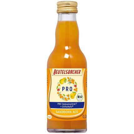 SHOT NA ODPORNOŚĆ GRUSZKA - ROKITNIK - MARCHEW BIO 200 ml - BEUTELSBACHER