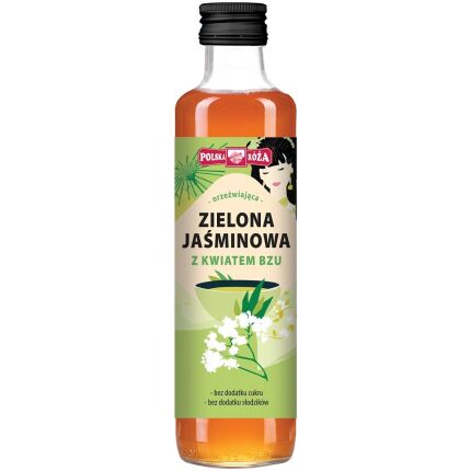 HERBATA ZIELONA JAŚMINOWA Z KWIATEM BZU 250 ml - POLSKA RÓŻA