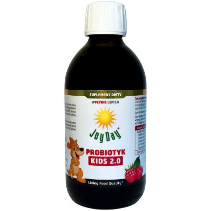 PROBIOTYK DLA DZIECI OD 3 ROKU O SMAKU MALINOWYM BEZGLUTENOWY BIO 300 ml - JOY DAY