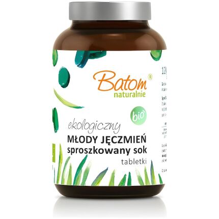 SOK Z MŁODEGO JĘCZMIENIA SPROSZKOWANY BIO (500 mg) 240 TABLETEK - BATOM